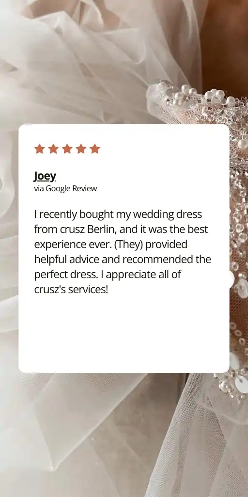 crusz bridal consultation review in english