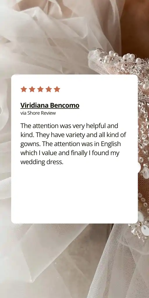 crusz wedding dress consultation review in english